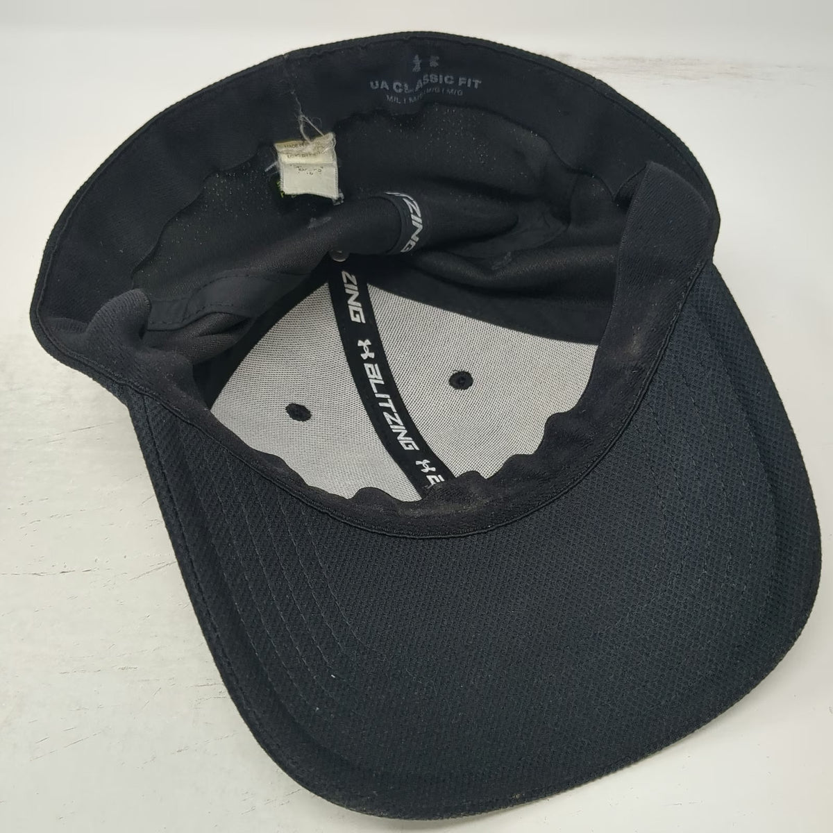 Under Armour Baseball Cap Black L Tonal Logo Performance Curved Brim Classic Hat