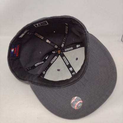 Cleveland Guardians Fitted Hat Blue 7 3/4 New Era 59Fifty Embroidered Logo MLB