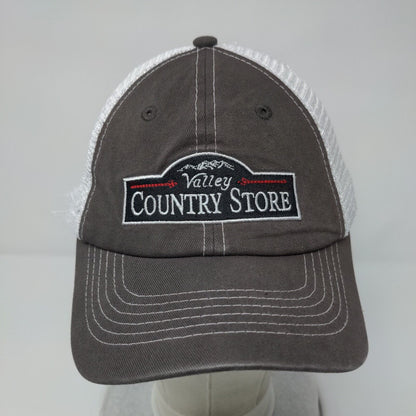 Valley Country Store Snapback Trucker Hat Gray OSFA Adjustable Mesh Vie Gear