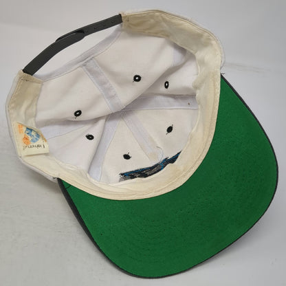 Universal NFL Carolina Panthers Snapback White One Size Hat Green Underbrim