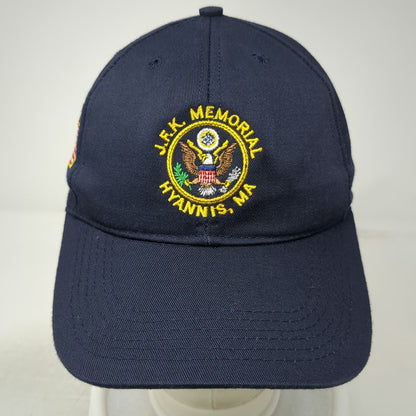 Snapback Blue One Size JFK Memorial Hyannis MA American Flag Made in USA Hat