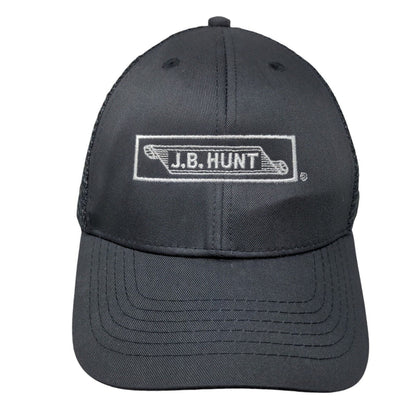 J.B. Hunt Strapback Trucker Hat Gray One Size Adjustable Mesh Back Cintas