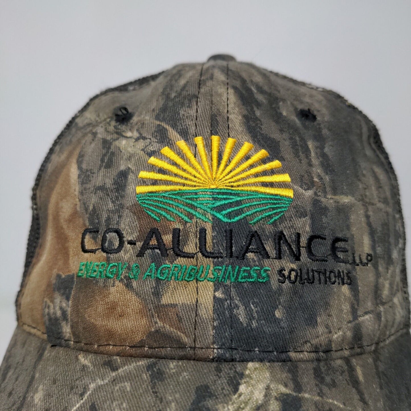 Mossy Oak Men's Strapback Hat Camo Size OSFM Embroidered Co-Alliance Logo