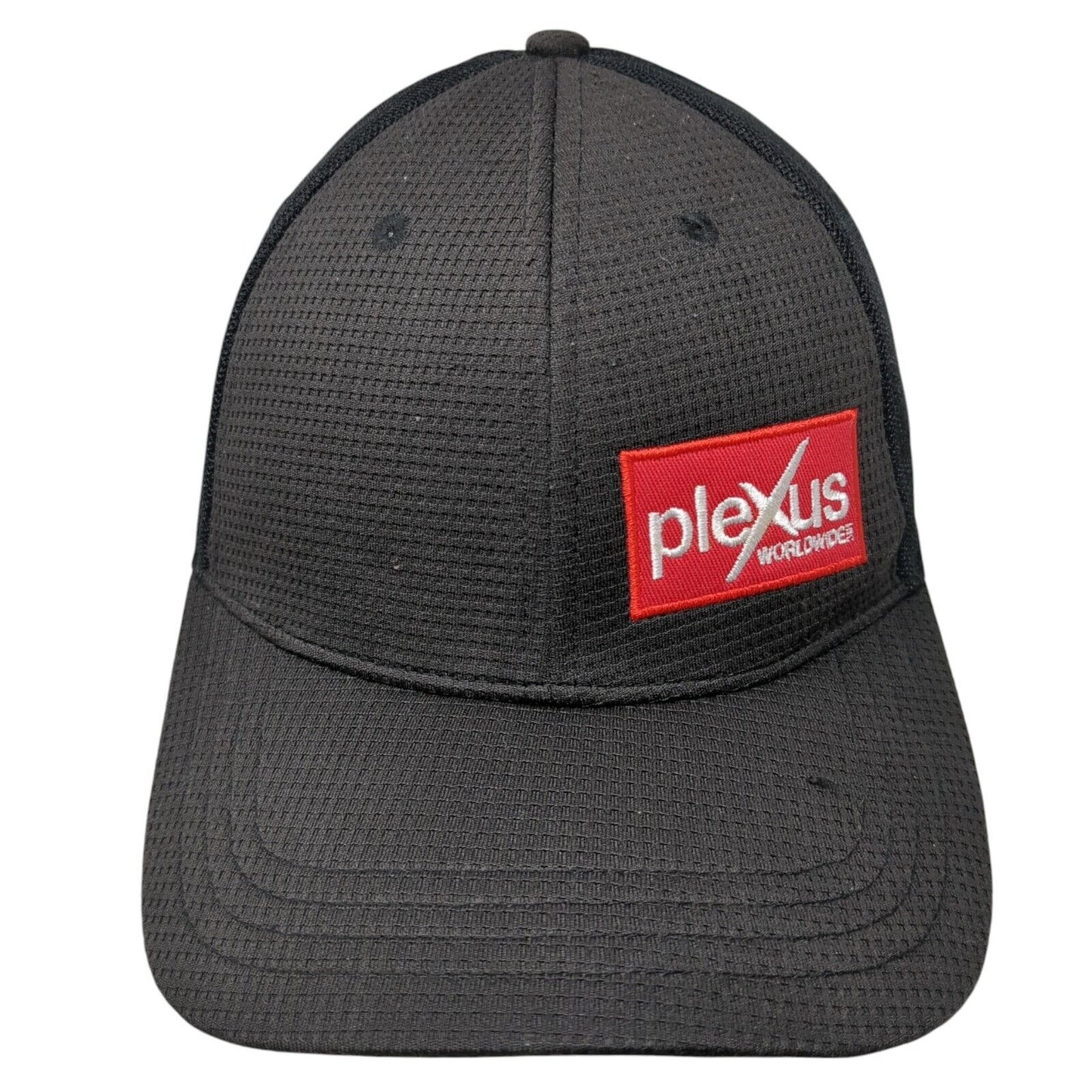 Plexus Worldwide Strapback Hat Black One Size Adjustable Embroidered Polyester