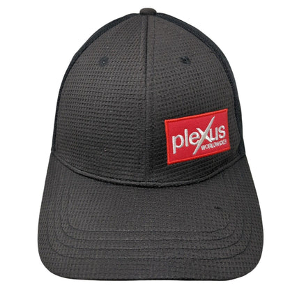 Plexus Worldwide Strapback Hat Black One Size Adjustable Embroidered Polyester