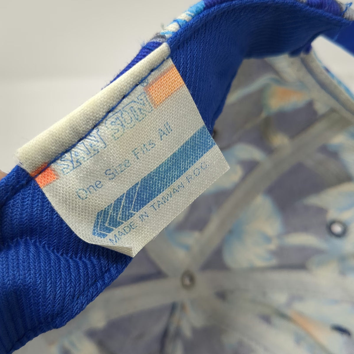 San Sun BMC West 5 Panel Blue OSFM Floral Rope Snapback Hat Materials Vintage