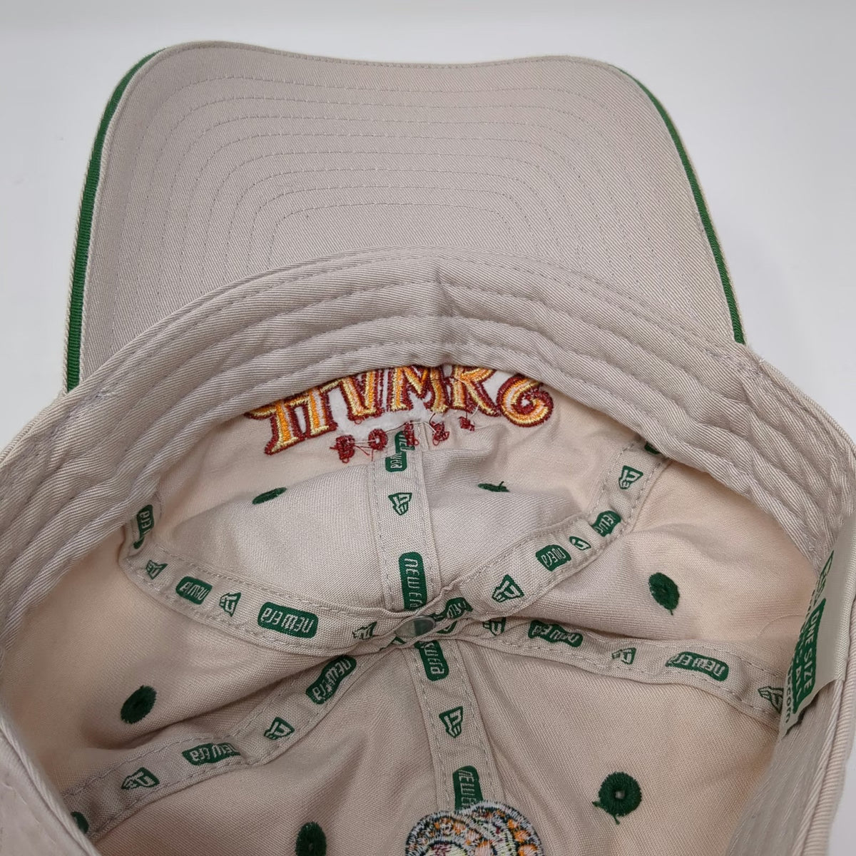 Boise Hawks MiLB New Era Cap Hat Tan One Size Embroidered Strapback Green Brim
