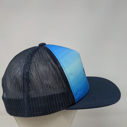 Hurley Snapback Trucker Hat Blue OS Adjustable Mesh Back The Classics Yupoong