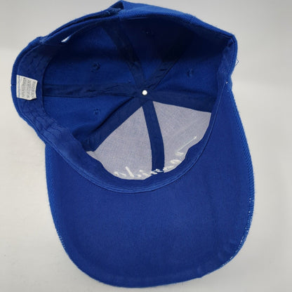 Florida Strapback Hat Blue One Size Adjustable Embroidered Patriotic 6 Panel