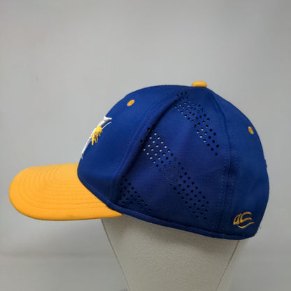OC Sports Men's Snapback Hat Blue Yellow OSFM Embroidered W Palm Tree Logo