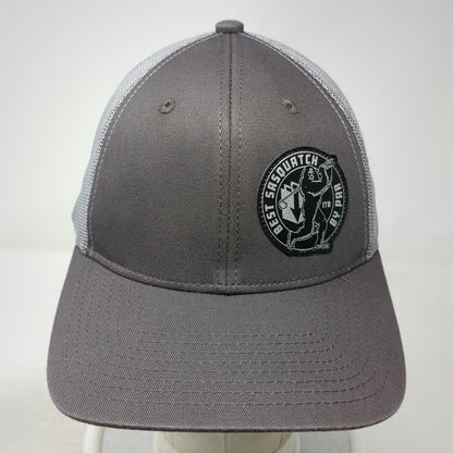 In the Bag Trucker Hat Gray One Size Sasquatch Golf Patch Mesh Back Snapback