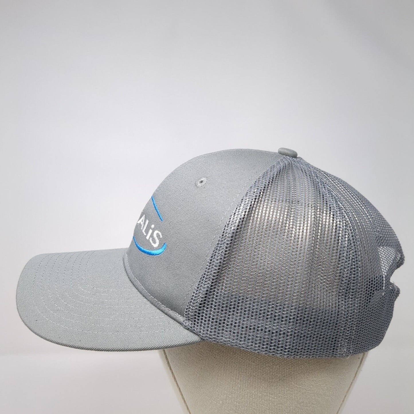 Lactalis Snapback Trucker Hat Gray One Size Adjustable Mesh Back Port Authority