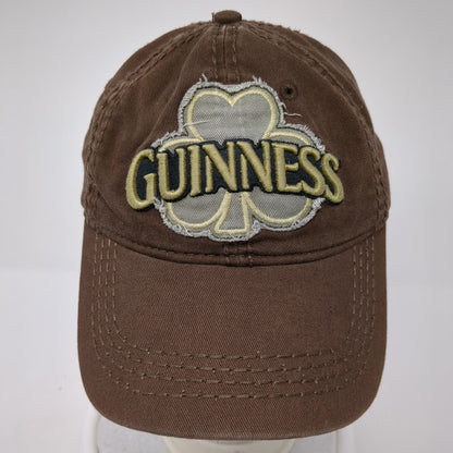 Guinness Slideback Hat Brown One Size Adjustable Embroidered 6 Panel Cotton