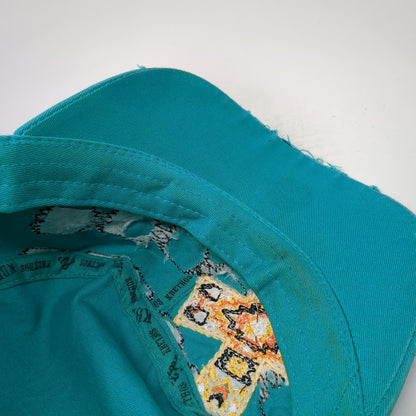 Kbethos Army Cap Blue OS Cross Patch Rhinestones Tribal Embroidery Strapback hat