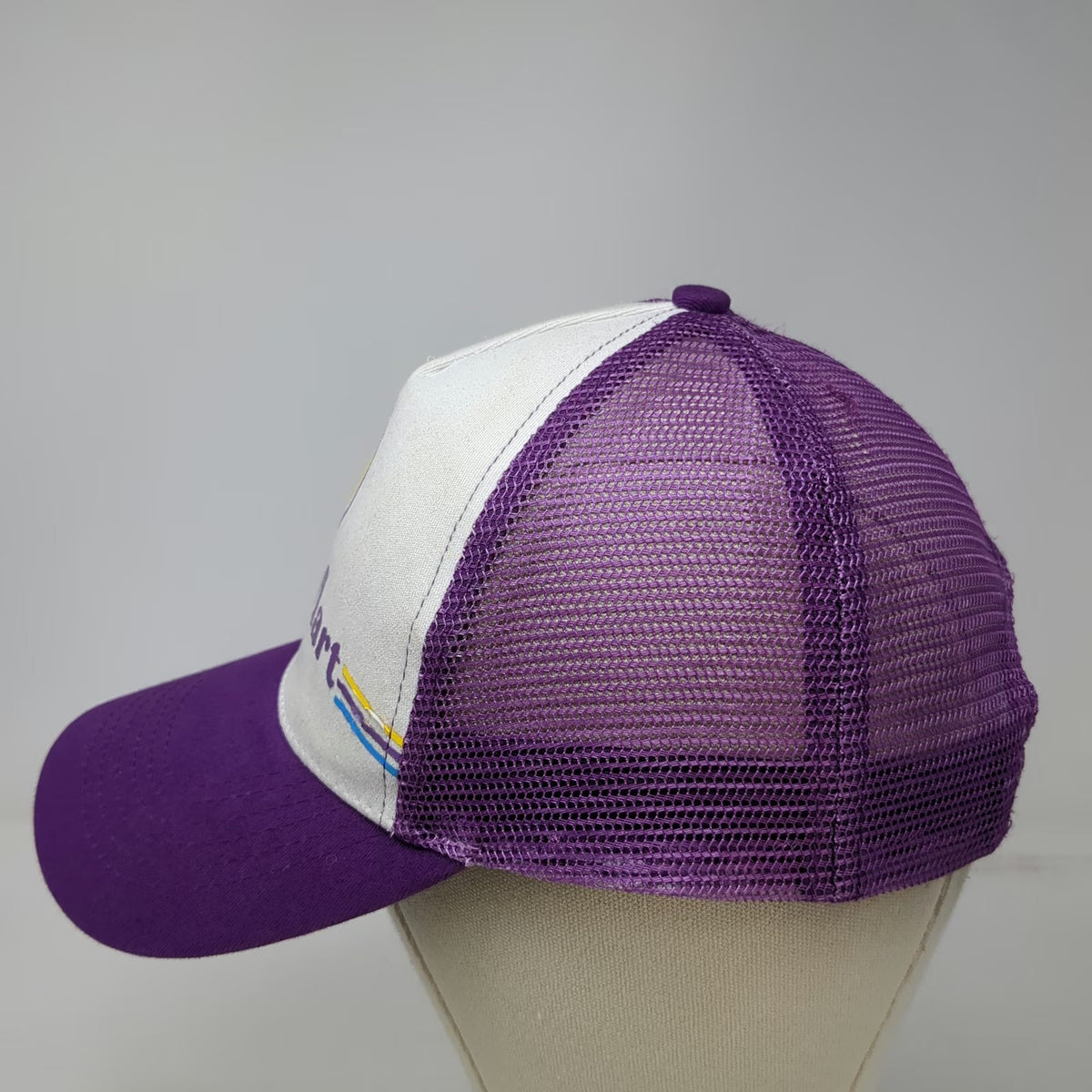 Trucker Hat Purple One Size Magic Johnson Magic Mart Capital One Mesh Snapback