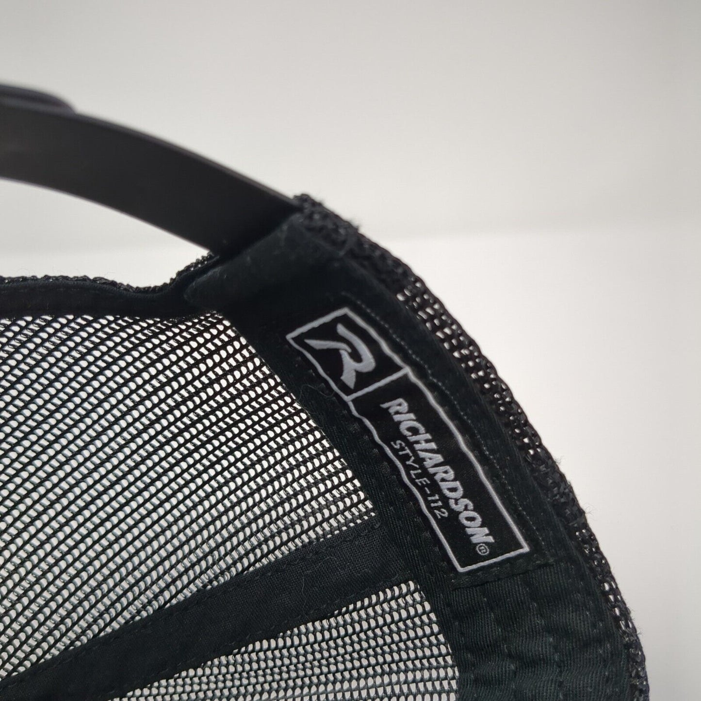 Rescue Snapback Trucker Hat Black One Size Adjustable Mesh Back Richardson