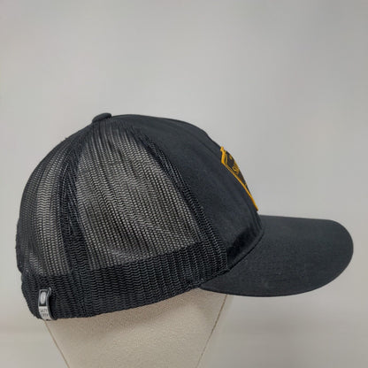 Find Refuge in The Sea Salty Crew Snapback Trucker Hat Black One Size Mesh Back