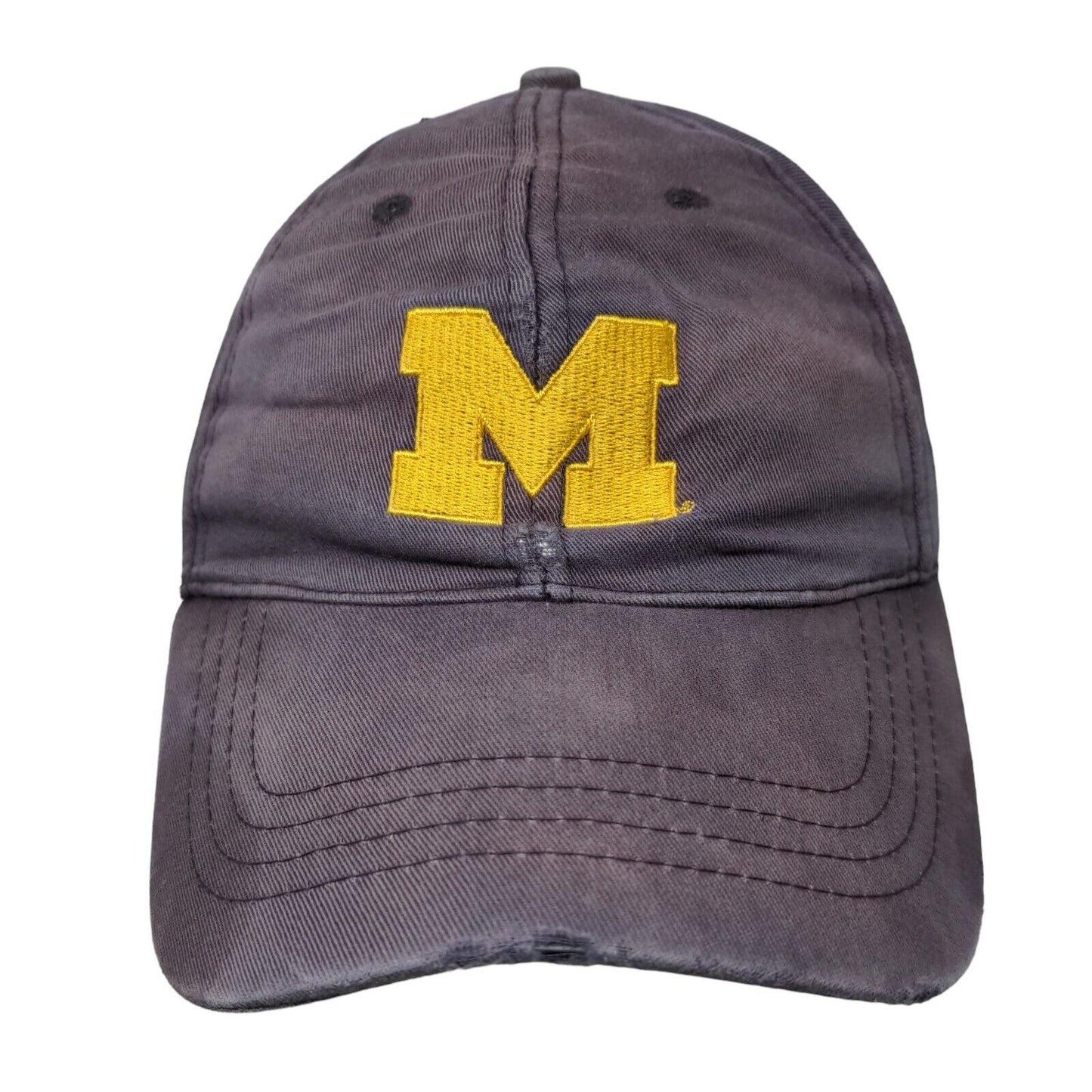 Michigan Wolverines Strapback Hat Blue Embroidered Logo Cap America NCAA