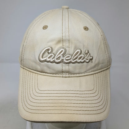 Cabela's Baseball Cap Beige One Size World's Foremost Outfitter Slideback Hat
