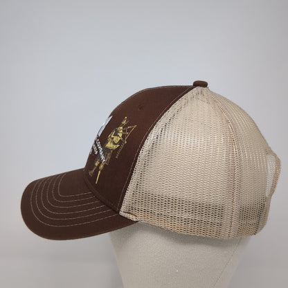 McCall Brewing Company Snapback Trucker Hat Brown One Size Mesh Back