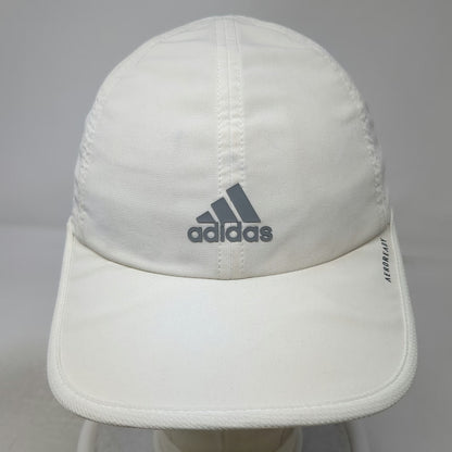 Adidas Baseball Cap White One Size Strapback Aeroready Athletic Adjustable Hat