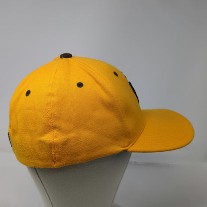 Wyoming Cowboys NCAA Zephyr Yellow Brown L Stretch Fit Steamboat Mascot Cap Hat