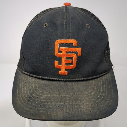 San Francisco 49ers NFL Sports Specialties Trucker Hat Black Orange Vintage