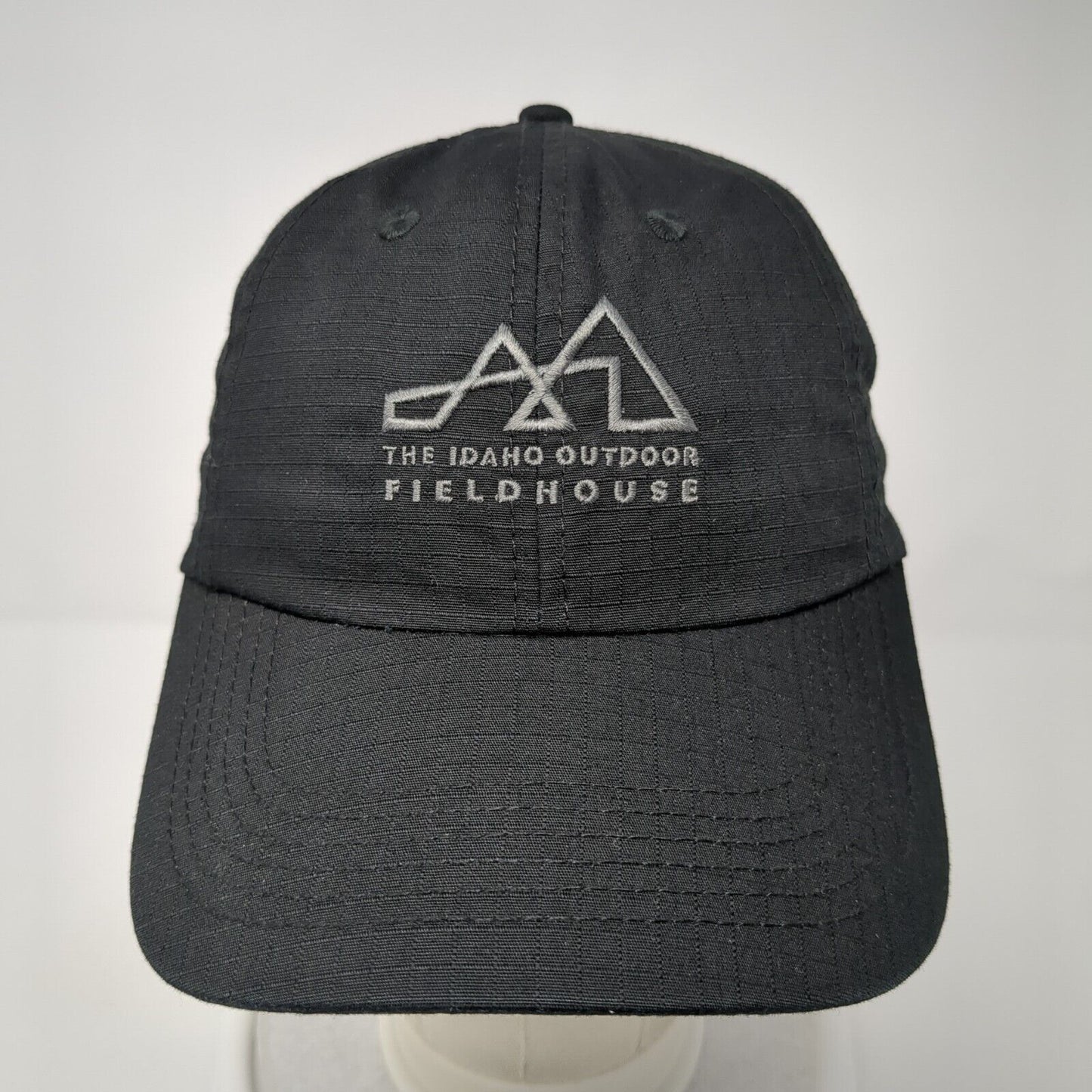 The Idaho Outdoor Fieldhouse Strapback Hat Black One Size Embroidered