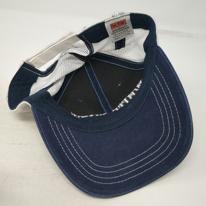 Design Dynamix White Flyer Baseball Cap Blue One Size Mesh Americas Best Hat