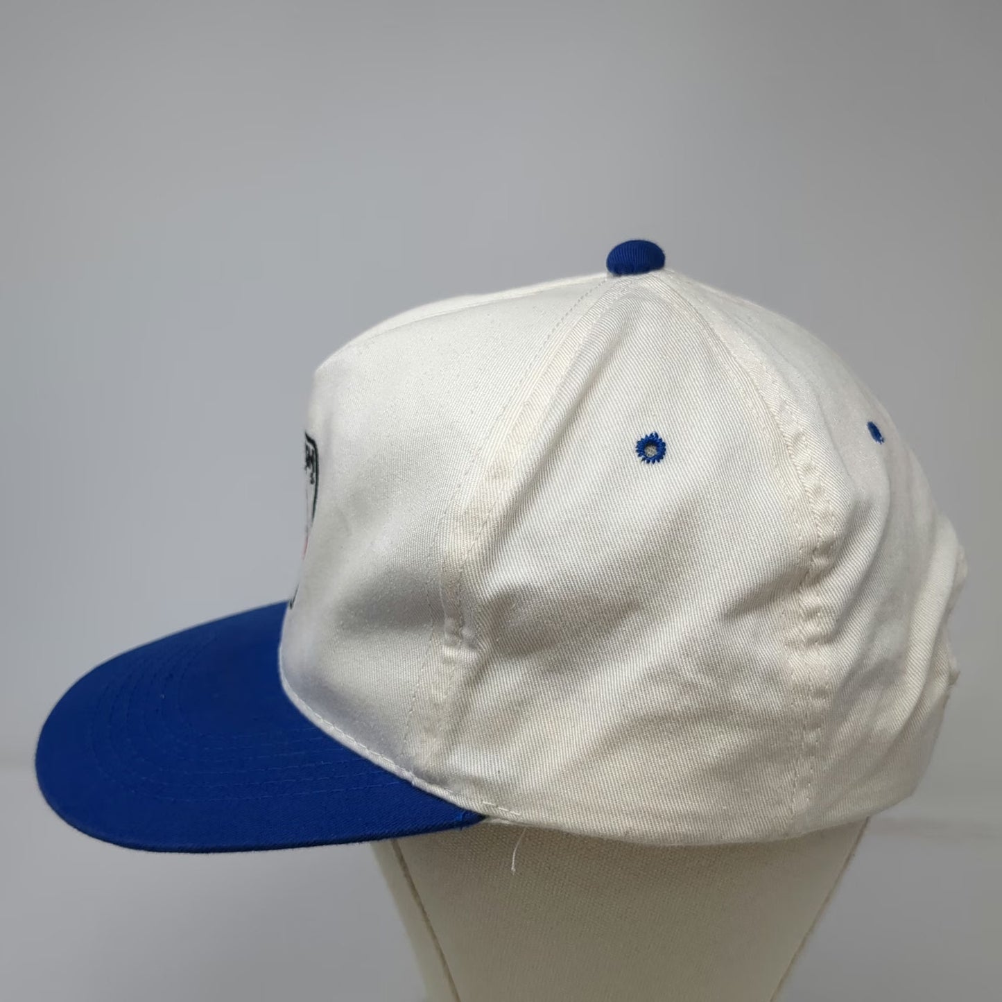 YoungAn 5 Panel Hat White Blue OS Pittsburgh Paints State Paint Co Snapback