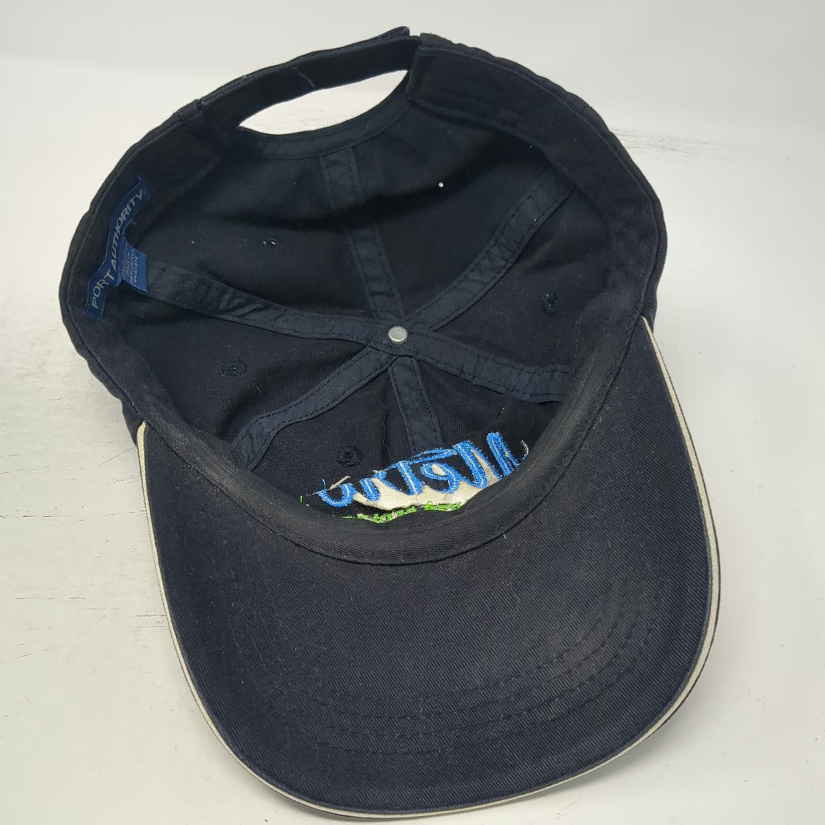 Port Authority Baseball Cap Blue One Size Metro Community Services Strapback Hat