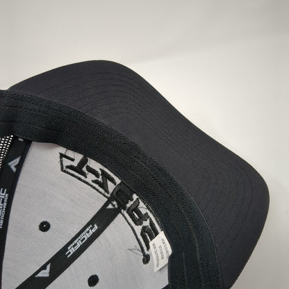 T-Zers Shirt Shop Fitted Mesh Back Trucker Hat Black 7 3/8-8 Solid
