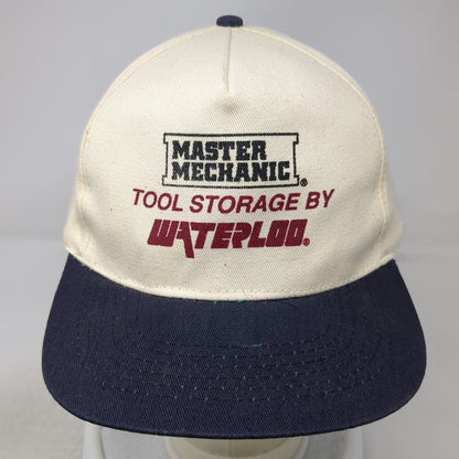 KC 5 Panel Beige Hat OSFM Master Mechanic Waterloo Tool Storage Blue Snapback