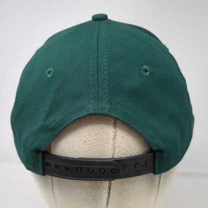 Bug Cap Snapback Hat Green One Size Padded Front Roll Made in Canada Adjustable