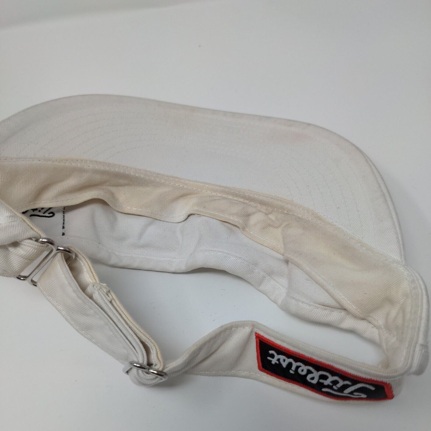 Titleist Slideback Sun Visor Hat White OSFA Adjustable Embroidered