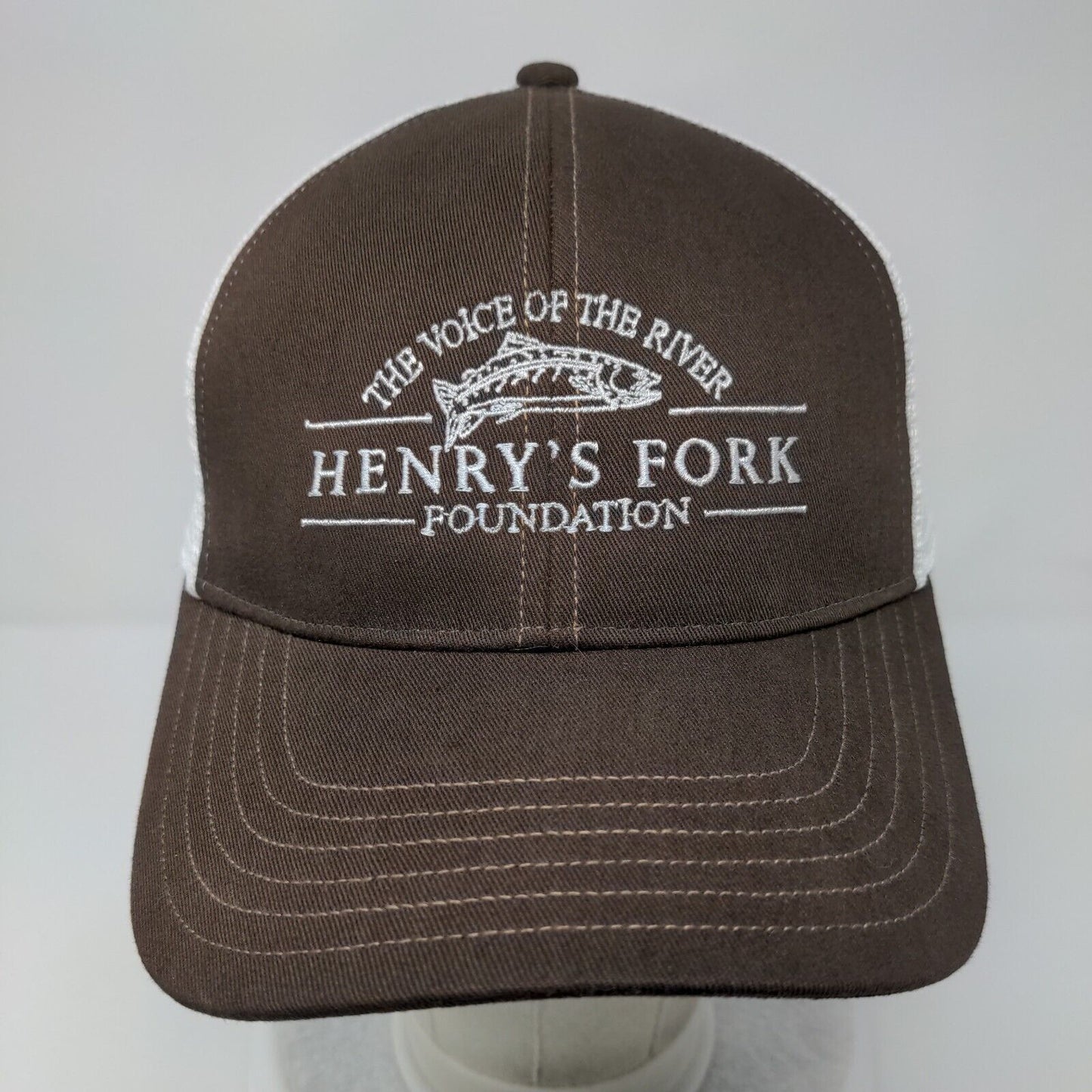 The Voice of The River Henry's Fork Foundation Trucker Hat Brown OSFA Simms