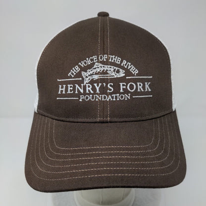 The Voice of The River Henry's Fork Foundation Trucker Hat Brown OSFA Simms