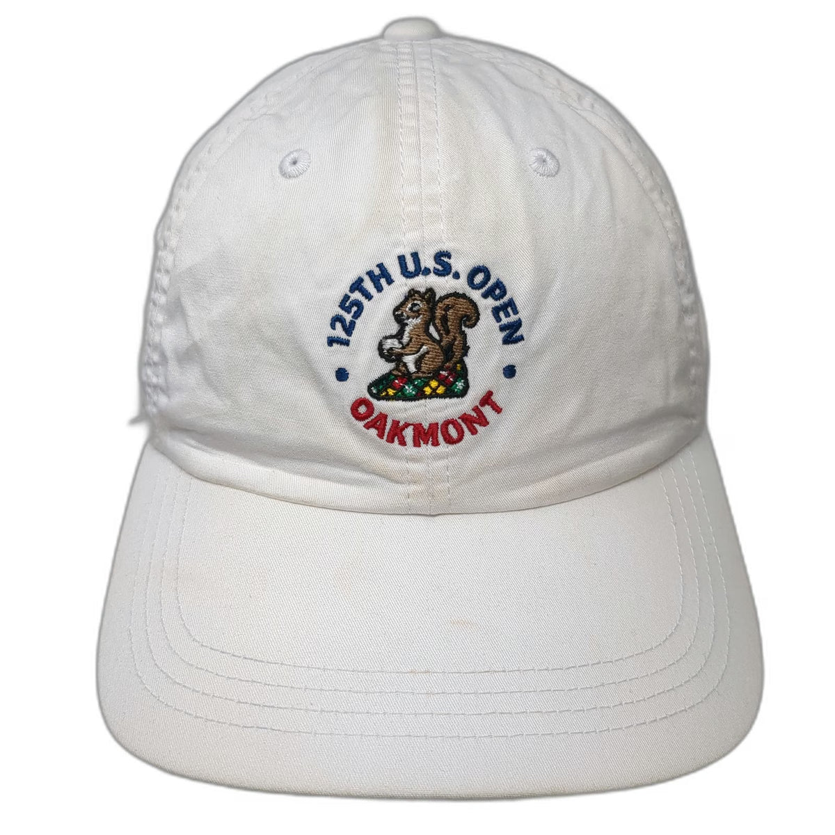 Ahead Baseball Cap White One Size USGA Member 125th US Open Oakmont Squirrel Hat
