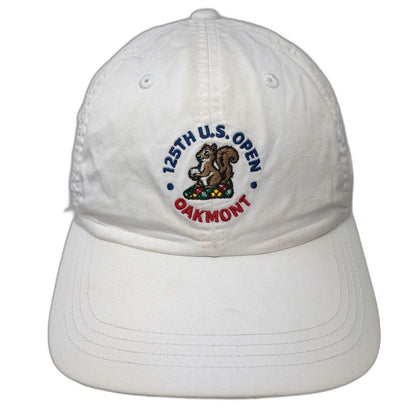 Ahead Baseball Cap White One Size USGA Member 125th US Open Oakmont Squirrel Hat