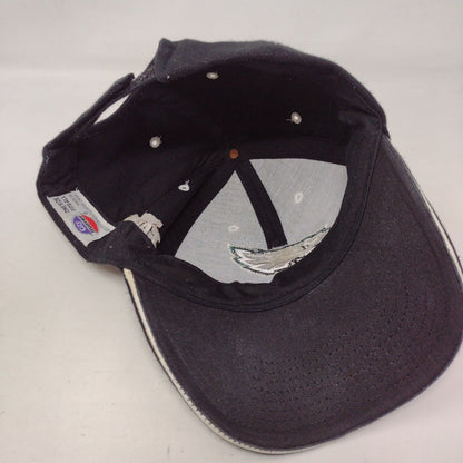 Philadelpia Eagles Strapback Hat Black Adjustable Embroidered Logo NFL