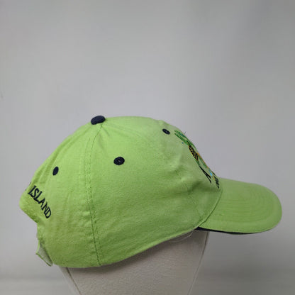 Aruba One Happy Island Strapback Hat Green 58cm Adjustable Embroidered