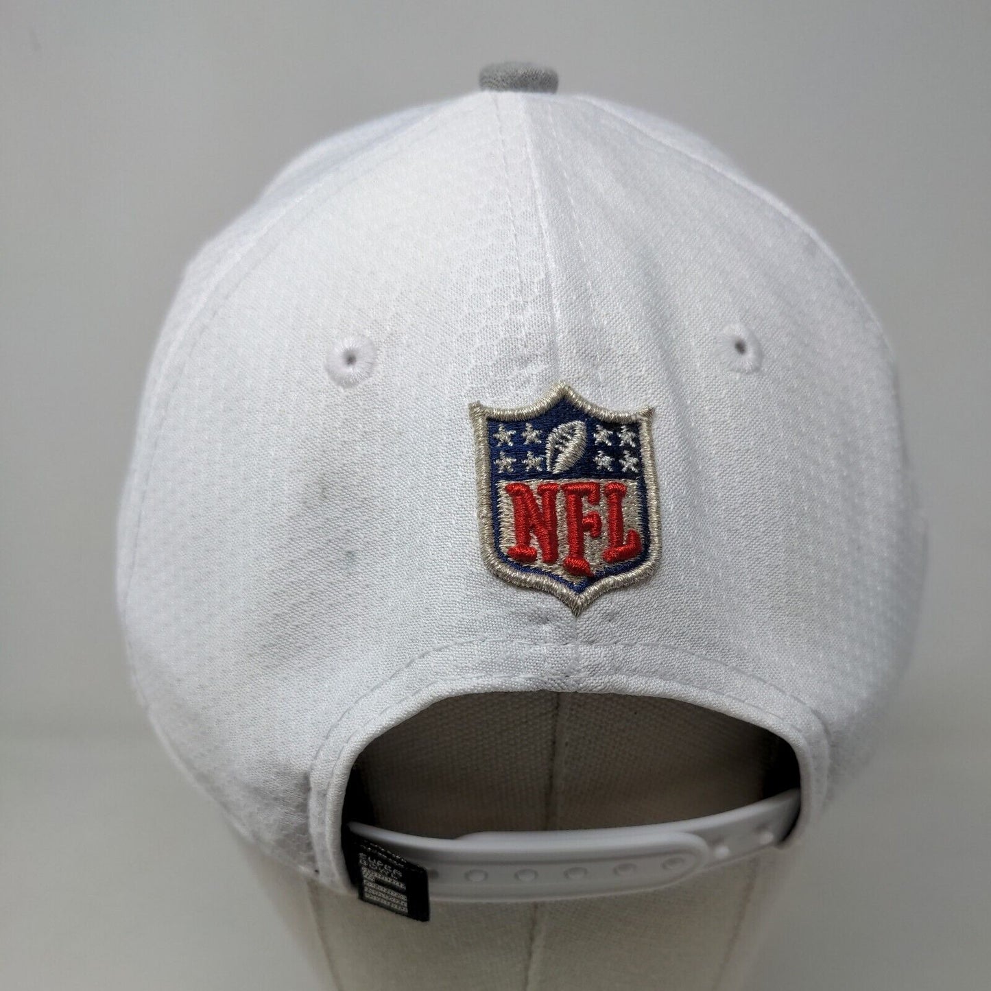 New Era Men's Snapback Hat White Gray 9Forty SuperBowl LIII Patriots Embroidered