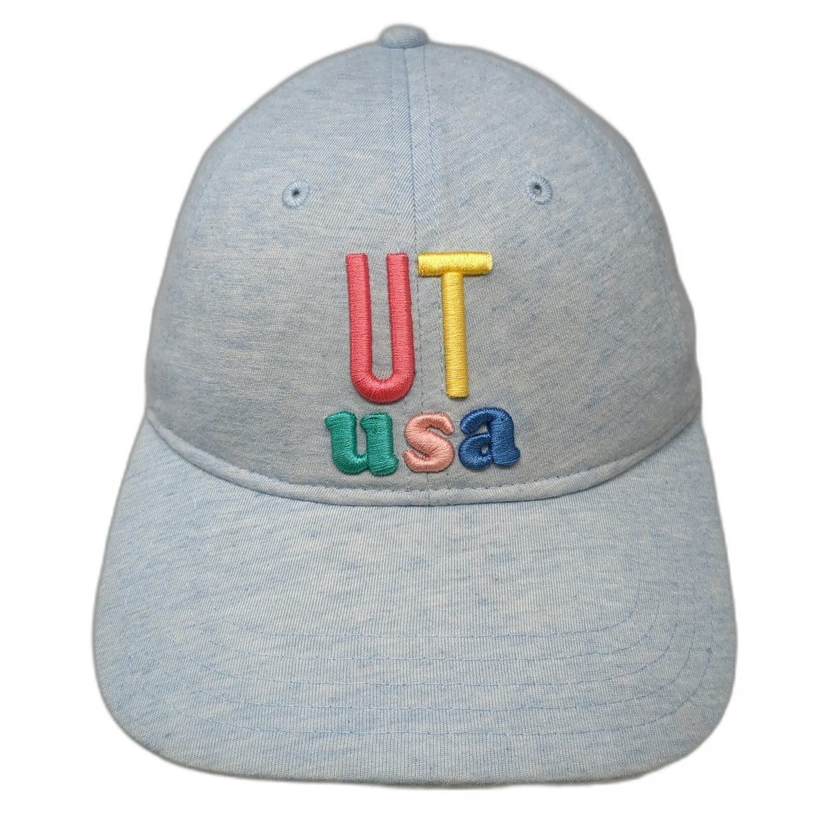 Home Free Baseball Cap Blue One Size UT USA Utah Map Slideback Hat Heathered