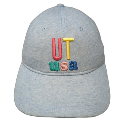 Home Free Baseball Cap Blue One Size UT USA Utah Map Slideback Hat Heathered