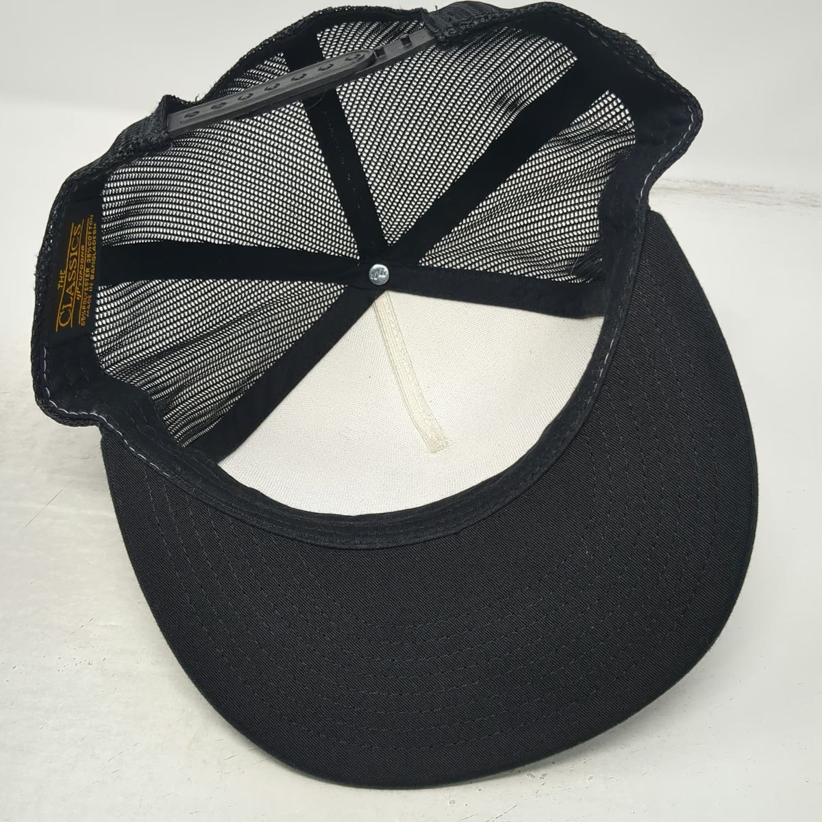 Yupoong Trucker Hat Black One Size With Love Dirt Dolls Floral Graphic Snapback