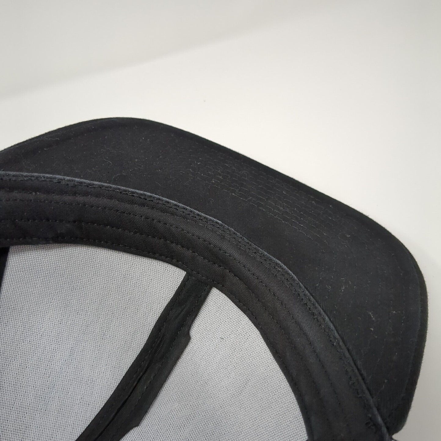 Preach Snapback Mesh Back Trucker Hat Black One Size Adjustable 6 Panel