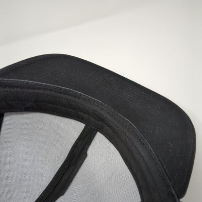 Preach Snapback Mesh Back Trucker Hat Black One Size Adjustable 6 Panel