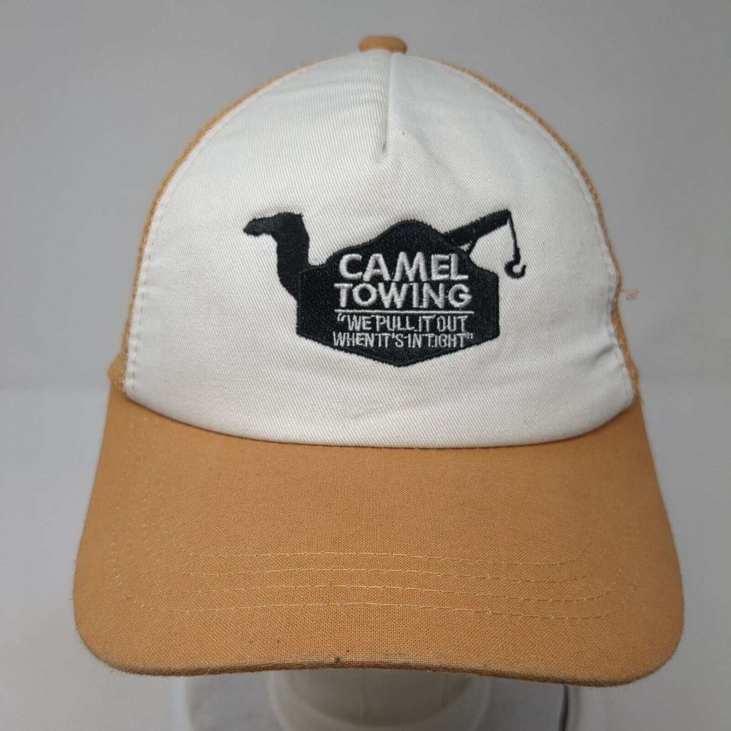 Camel Towing Snapback Trucker Hat Brown One Size Mesh Back Spirit