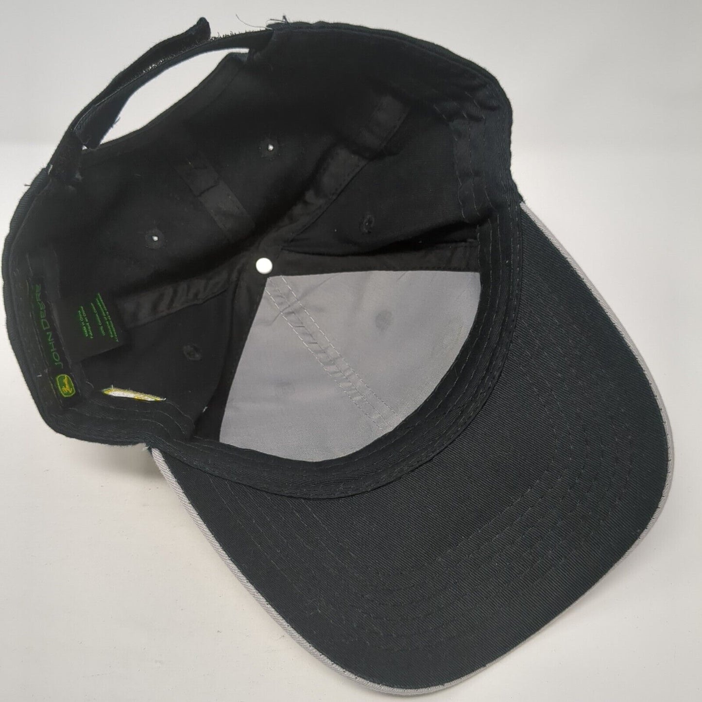 Campbell Tractor Co. Strapback Hat Gray OS Adjustable Embroidered John Deere