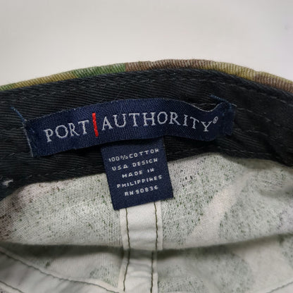 Port Authority Baseball Cap Green Brown One Size Strapback QuickSilver Logo Hat